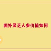 国外灵芝人参价值如何