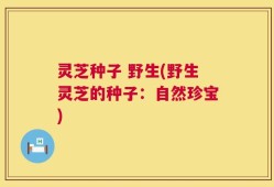 灵芝种子 野生(野生灵芝的种子：自然珍宝)