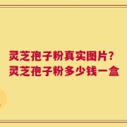 灵芝孢子粉真实图片？灵芝孢子粉多少钱一盒