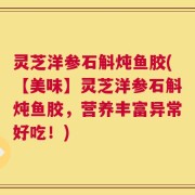 灵芝洋参石斛炖鱼胶(【美味】灵芝洋参石斛炖鱼胶，营养丰富异常好吃！)