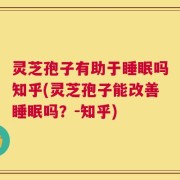 灵芝孢子有助于睡眠吗知乎(灵芝孢子能改善睡眠吗？-知乎)