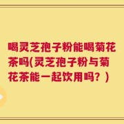 喝灵芝孢子粉能喝菊花茶吗(灵芝孢子粉与菊花茶能一起饮用吗？)