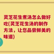灵芝花生煮汤怎么做好吃(灵芝花生汤的制作方法，让您品尝鲜美的味道)