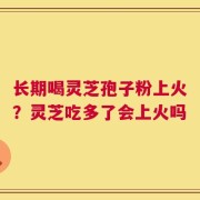 长期喝灵芝孢子粉上火？灵芝吃多了会上火吗