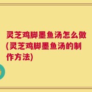 灵芝鸡脚墨鱼汤怎么做(灵芝鸡脚墨鱼汤的制作方法)