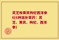 灵芝和黄芪枸杞西洋参6(6种滋补草药：灵芝、黄芪、枸杞、西洋参)