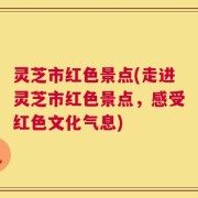灵芝市红色景点(走进灵芝市红色景点，感受红色文化气息)
