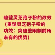 破壁灵芝孢子粉的改效 (重塑灵芝孢子粉的功效：突破壁限制前所未有的优势)