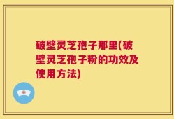 破壁灵芝孢子那里(破壁灵芝孢子粉的功效及使用方法)
