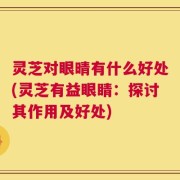 灵芝对眼晴有什么好处(灵芝有益眼睛：探讨其作用及好处)