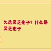久选灵芝孢子？什么是灵芝孢子