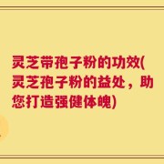 灵芝带孢子粉的功效(灵芝孢子粉的益处，助您打造强健体魄)