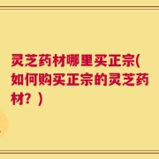 灵芝药材哪里买正宗(如何购买正宗的灵芝药材？)