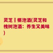 灵芝槡椹泡酒(灵芝和槐树泡酒：养生又美味)