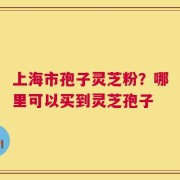 上海市孢子灵芝粉？哪里可以买到灵芝孢子