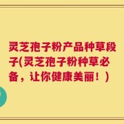 灵芝孢子粉产品种草段子(灵芝孢子粉种草必备，让你健康美丽！)