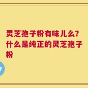 灵芝孢子粉有味儿么？什么是纯正的灵芝孢子粉