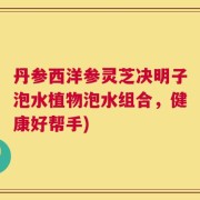 丹参西洋参灵芝决明子泡水植物泡水组合，健康好帮手)