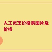 人工灵芝价格表图片及价格
