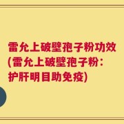 雷允上破壁孢子粉功效(雷允上破壁孢子粉：护肝明目助免疫)