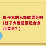 肚子大的人能吃灵芝吗(肚子大者是否适合食用灵芝？)