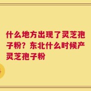 什么地方出现了灵芝孢子粉？东北什么时候产灵芝孢子粉