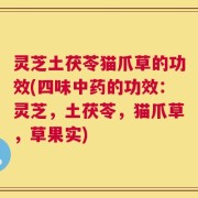 灵芝土茯苓猫爪草的功效(四味中药的功效：灵芝，土茯苓，猫爪草，草果实)