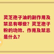 灵芝孢子油的副作用及禁忌有哪些？灵芝孢子粉的功效、作用及禁忌是什么？