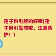 孢子粉引起的咳嗽(孢子粉引发咳嗽，注意防护！)