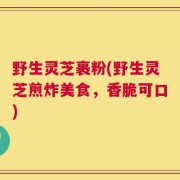 野生灵芝裹粉(野生灵芝煎炸美食，香脆可口)