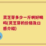 灵芝芽多少一斤啊好喝吗(灵芝芽的价格及口感介绍)