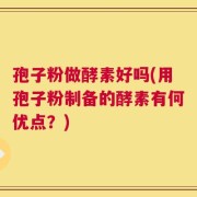 孢子粉做酵素好吗(用孢子粉制备的酵素有何优点？)