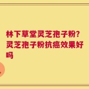 林下草堂灵芝孢子粉？灵芝孢子粉抗癌效果好吗