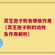 灵芝孢子粉有哪些作用 (灵芝孢子粉的功效及作用解析)