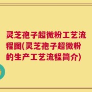 灵芝孢子超微粉工艺流程图(灵芝孢子超微粉的生产工艺流程简介)
