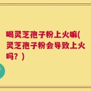 喝灵芝孢子粉上火嘛(灵芝孢子粉会导致上火吗？)