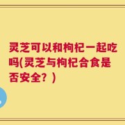 灵芝可以和枸杞一起吃吗(灵芝与枸杞合食是否安全？)