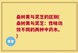 桑树黄与灵芝的区别(桑树黄与灵芝：性味功效不同的两种中药木。)