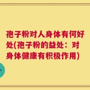 孢子粉对人身体有何好处(孢子粉的益处：对身体健康有积极作用)