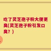 吃了灵芝孢子粉大便更臭(灵芝孢子粉引发口臭？)