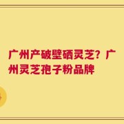 广州产破壁硒灵芝？广州灵芝孢子粉品牌