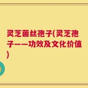 灵芝菌丝孢子(灵芝孢子——功效及文化价值)
