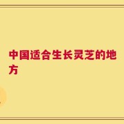 中国适合生长灵芝的地方