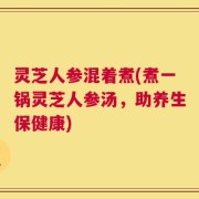 灵芝人参混着煮(煮一锅灵芝人参汤，助养生保健康)