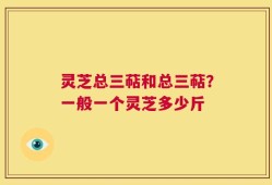 灵芝总三萜和总三萜？一般一个灵芝多少斤