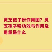 灵芝孢子粉作用图？灵芝孢子粉功效与作用及用量是什么