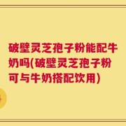 破壁灵芝孢子粉能配牛奶吗(破壁灵芝孢子粉可与牛奶搭配饮用)