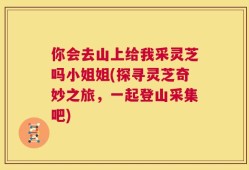 你会去山上给我采灵芝吗小姐姐(探寻灵芝奇妙之旅，一起登山采集吧)