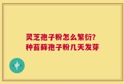 灵芝孢子粉怎么繁衍？种苔藓孢子粉几天发芽
