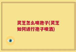 灵芝怎么喷孢子(灵芝如何进行孢子喷洒)